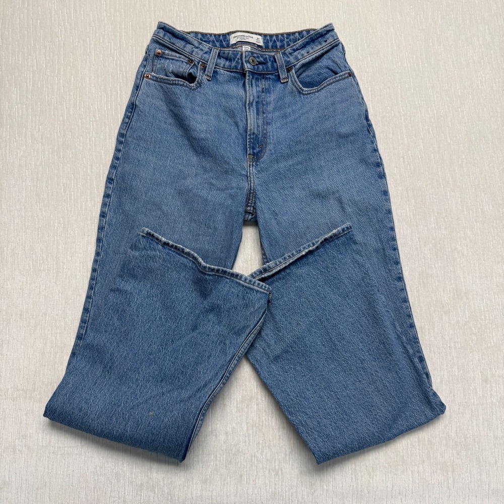 Abercrombie & Fitch The Vintage Flare Curve Love Jeans Womens 27 Blue High Rise